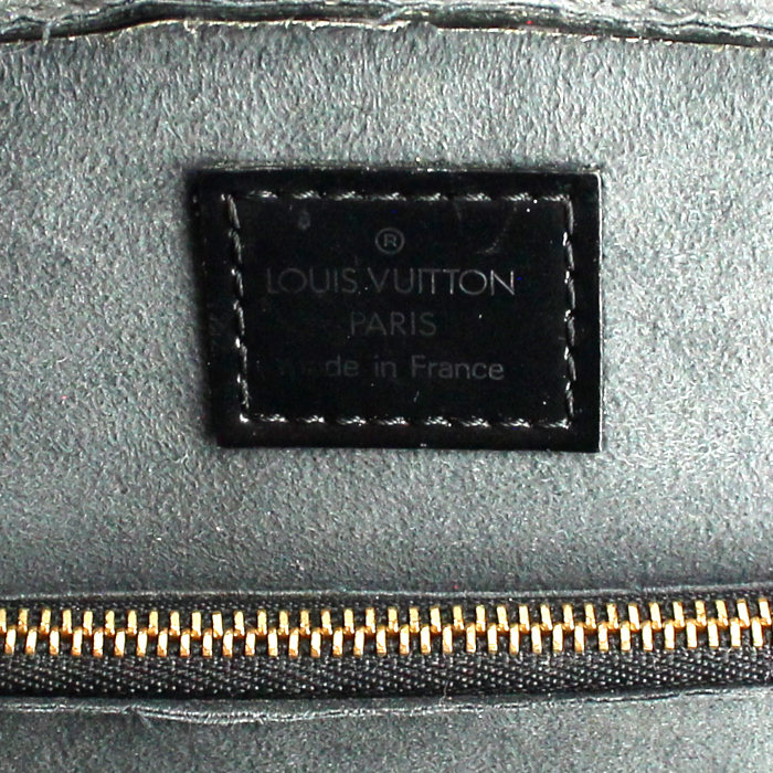 Louis Vuitton sac à main Pont Neuf en cuir épi noir - Detail D3