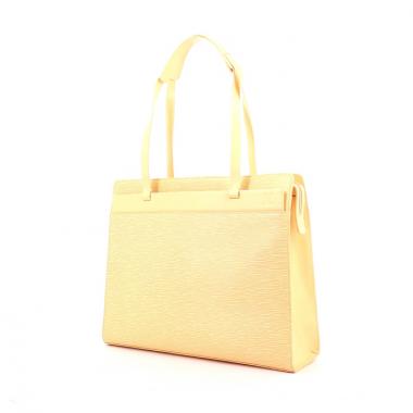 Bolso de mano Louis Vuitton Croisette en cuero Epi amarillo