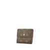 Portefeuille Louis Vuitton Elise en toile monogram et cuir marron - 00pp thumbnail