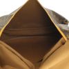 Bisaccia Saumur modello grande in tela monogram cerata e pelle naturale - Detail D3 thumbnail