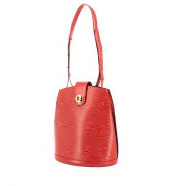 Louis Vuitton sac à main Cluny en cuir épi rouge