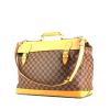 Louis Vuitton travel bag in ebene damier canvas and natural leather - 00pp thumbnail