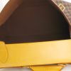 Bolsa de viaje Louis Vuitton en lona a cuadros ébano y cuero natural - Detail D3 thumbnail