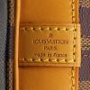 Bolsa de viaje Louis Vuitton en lona a cuadros ébano y cuero natural - Detail D4 thumbnail
