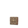 Wallet in monogram canvas and brown leather - 00pp thumbnail