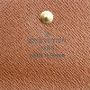 Wallet in monogram canvas and brown leather - Detail D4 thumbnail