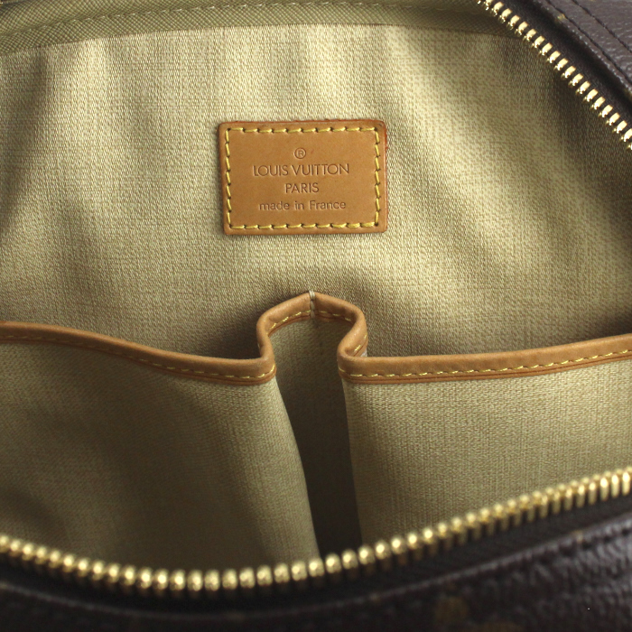 Borsa Louis Vuitton Trouville in tela monogram e pelle naturale - Detail D3