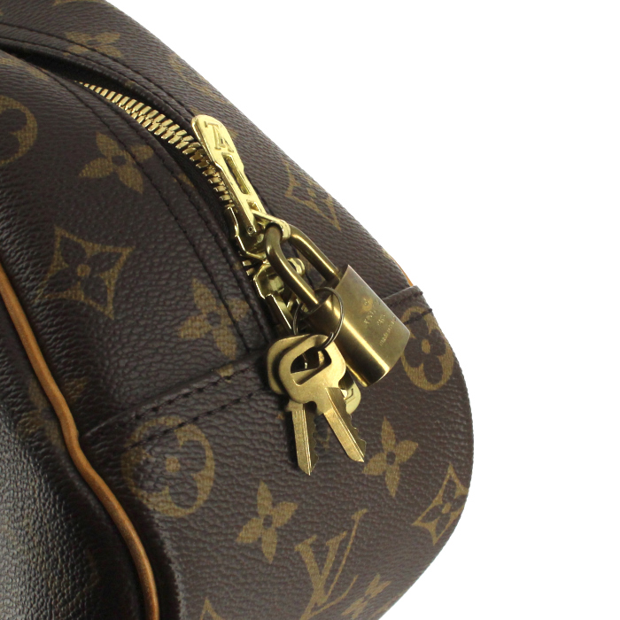 Louis Vuitton bolso de mano Trouville en lona Monogram y cuero natural - Detail D4