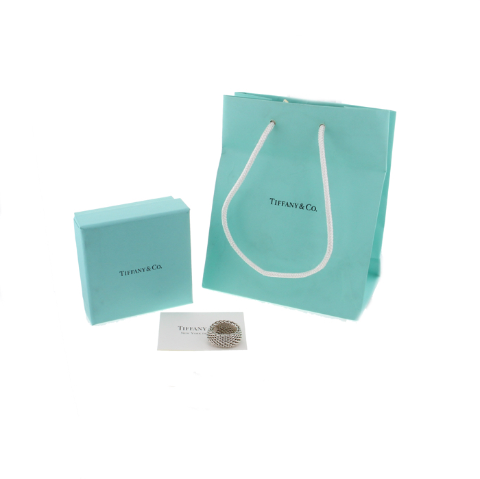 Anello flessibile Tiffany & Co Somerset in argento - Detail D2