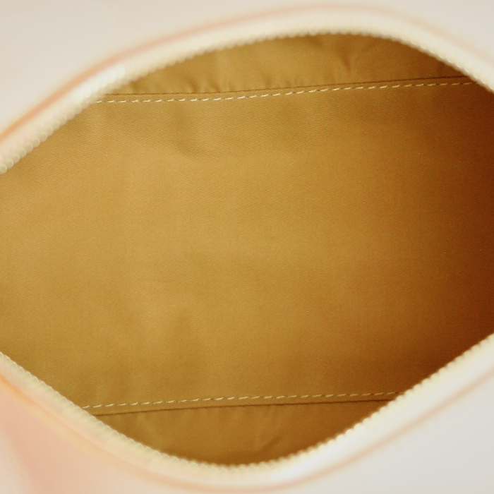 Bolso de mano en lona Monogram beige y cuero rosa - Detail D2