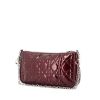 Pouch in burgundy patent quilted leather - 00pp thumbnail