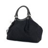 Handbag in monogram canvas and black leather - 00pp thumbnail