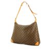 Bolso de mano en lona Monogram y cuero natural - 00pp thumbnail