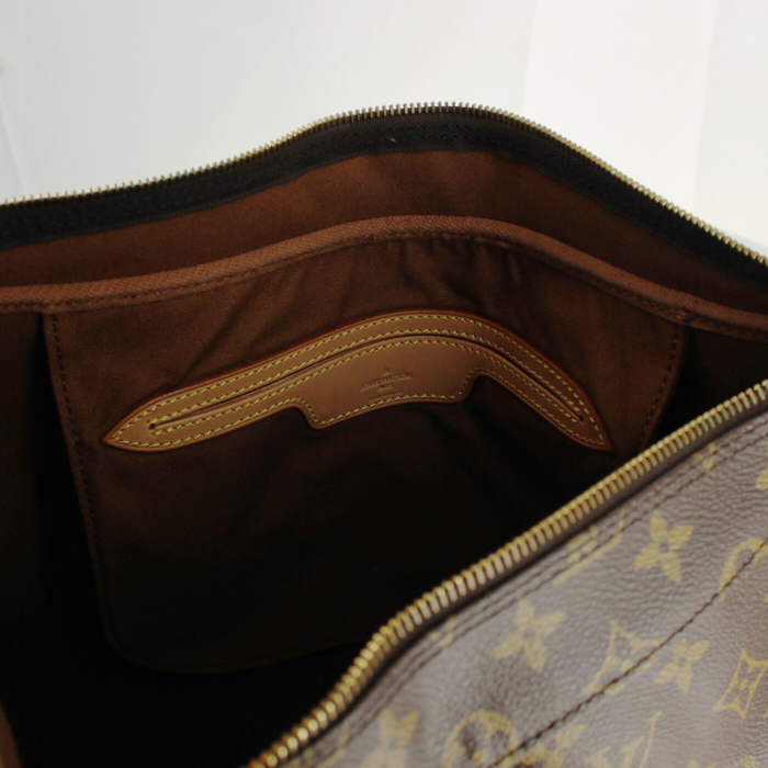 Louis Vuitton sac Promenade en toile monogram et cuir naturel - Detail D3
