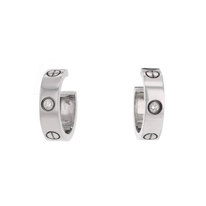 Cartier 18K Trinity Diamond Earrings – Tenenbaum Jewelers