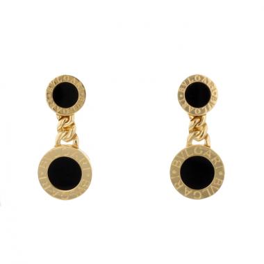 Bulgari paire de clips d'oreilles Bvlgari Bvlgari en or jaune et onyx