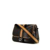 Hermes Nouméa handbag in black and gold leather - 00pp thumbnail