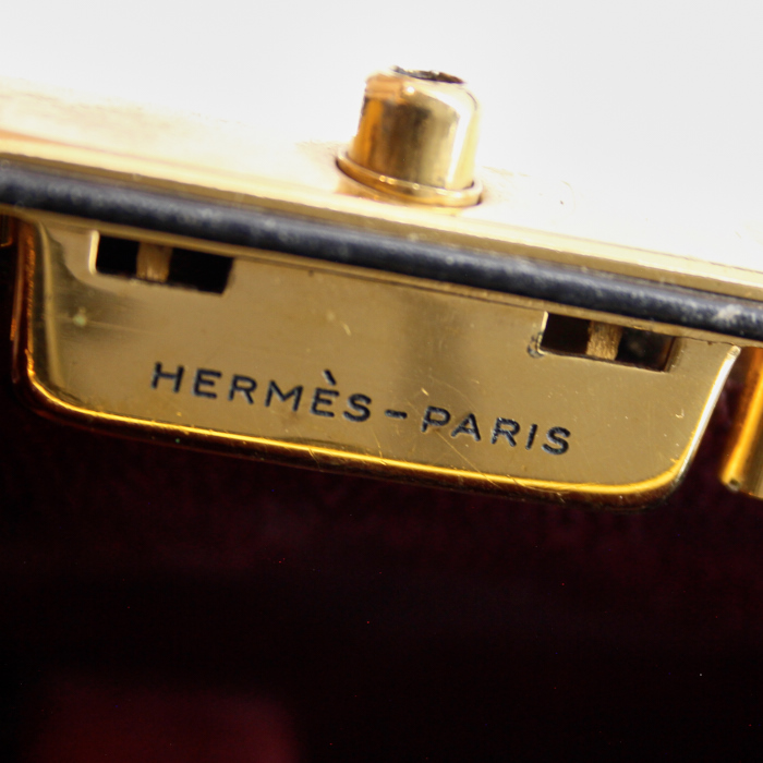 Hermès jewels case in black leather - Detail D3