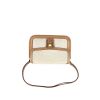 Hermès Dolly Handbag in beige canvas and natural leather - 360 Back thumbnail