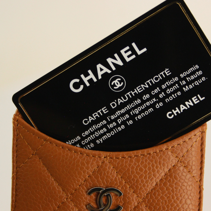 Porta iphone in pelle marrone - Detail D2