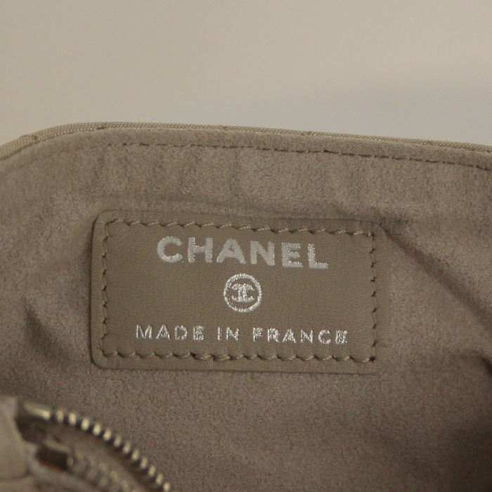 Monedero en cuero acolchado plateado - Detail D2