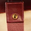 Hermès Tsako Bag in beige canvas and burgundy leather - Detail D3 thumbnail