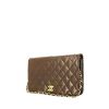 Chanel Mademoiselle handbag in brown quilted leather - 00pp thumbnail
