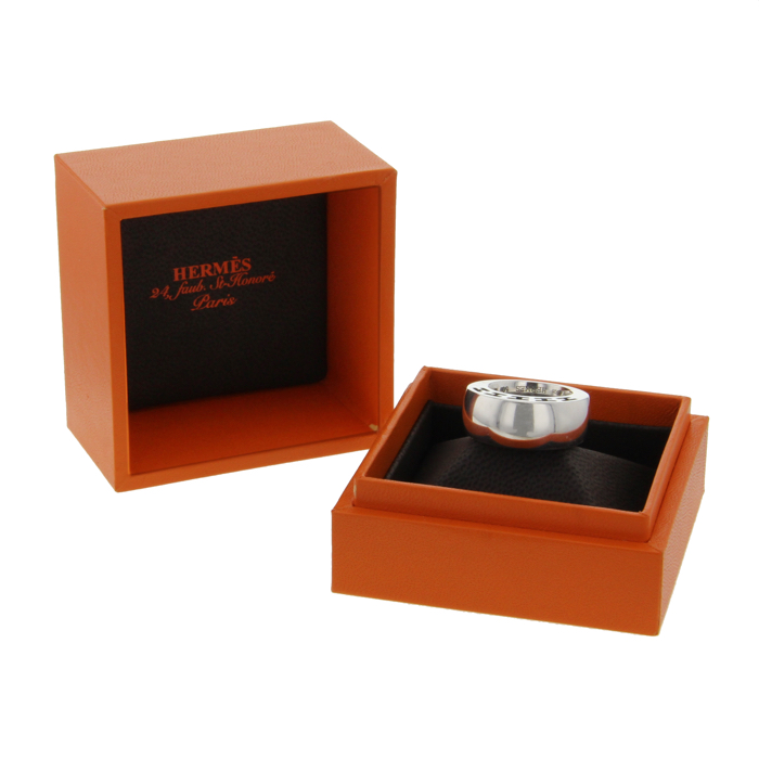 Hermès silver Clarté ring - Detail D2