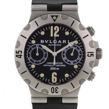 Reloj Cronógrafo brazalete Bulgari Scuba Ref. SCB 38 S de acero