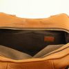 Handbag in brown mahina leather - Detail D3 thumbnail