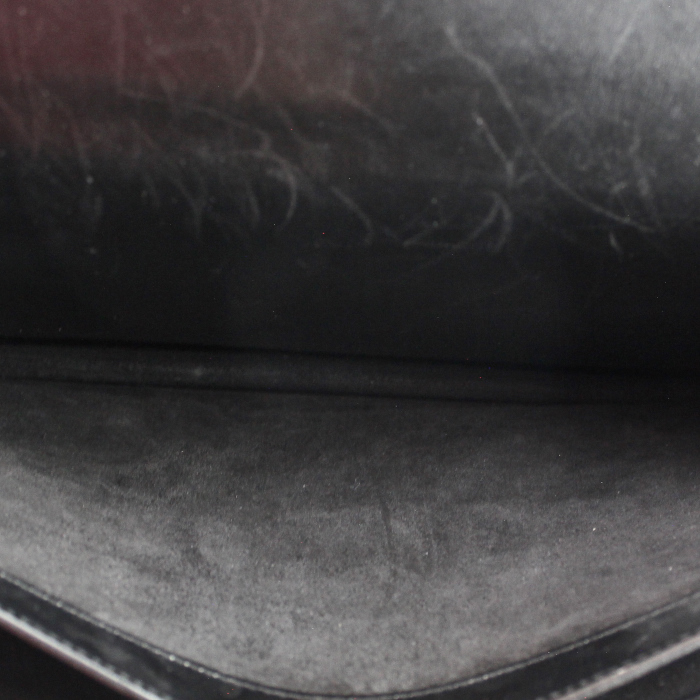 Hermès Kelly maletín en cuero negro - Detail D2