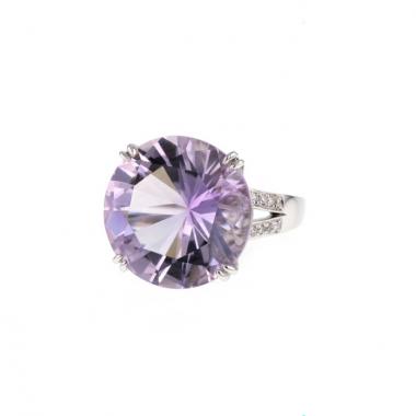 Mauboussin Arbre Eternité ring in white gold and in amethyst