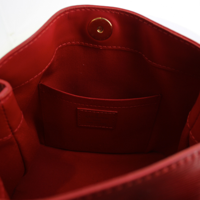 Bolso para llevar al hombro en cuero rojo - Detail D3