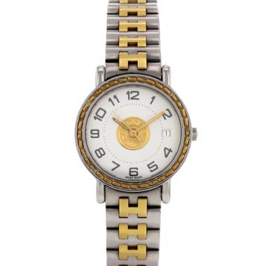 Hermès Sellier in stainless steel and yellow gold circa 1990 