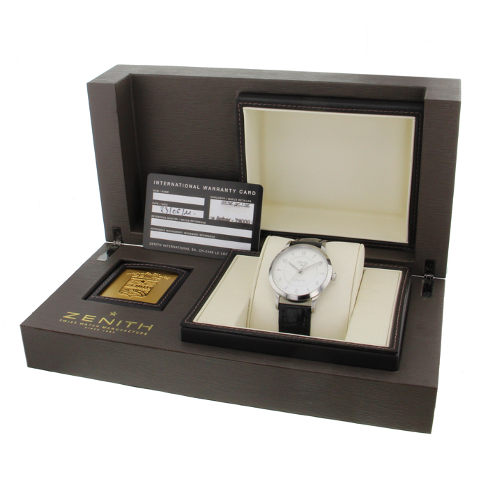 Montre  Zenith Elite en acier Cadran blanc Vers 2011 