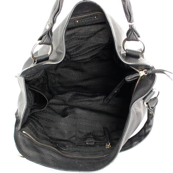 Handbag in black leather - Detail D2