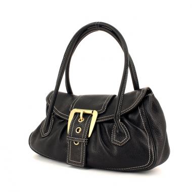 Celine Vintage Handbag in black grained leather