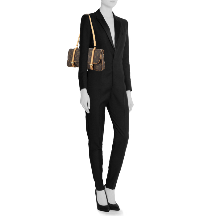 Louis Vuitton Marelle Bag in monogram canvas and natural leather - Detail D1