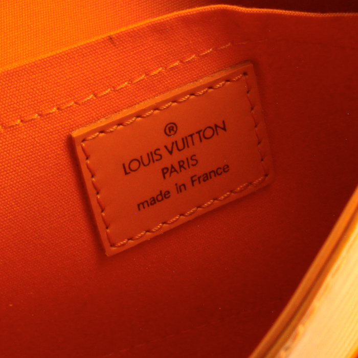 Bolso/bolsito en cuero Epi naranja - Detail D3