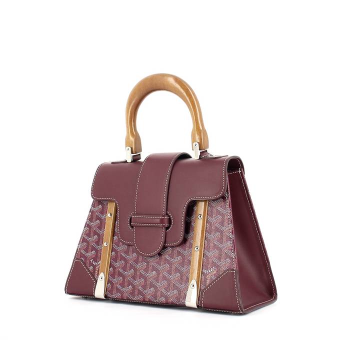 Leather purse Goyard Burgundy in Leather - 36484036