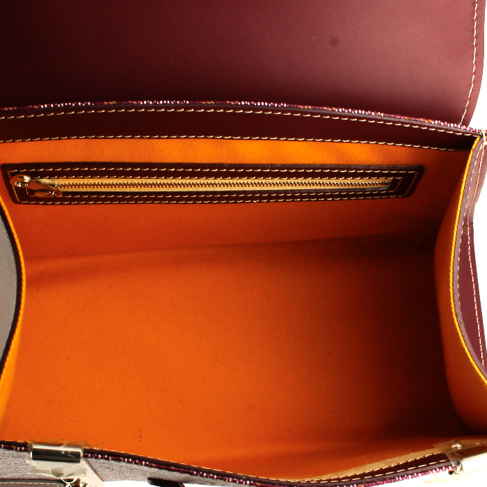 Borsa Goyard Saigon in tela e pelle bordeaux - Detail D2