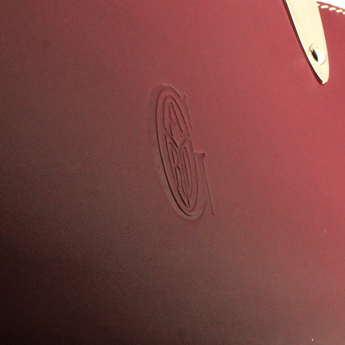 Borsa Goyard Saigon in tela e pelle bordeaux - Detail D3