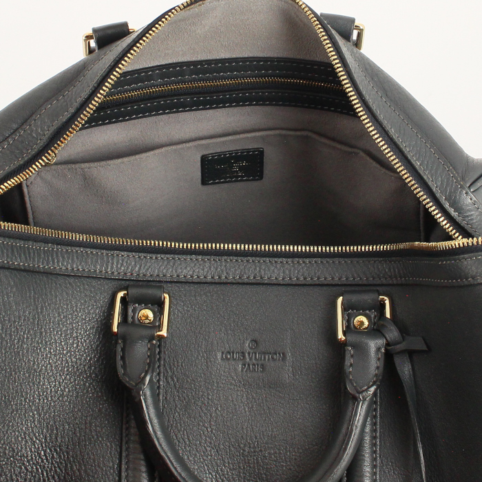 Borsa in pelle blu cadetto - Detail D4