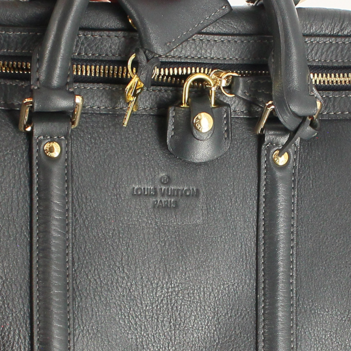 Louis Vuitton Sofia Coppola grand modèle en cuir gris-bleu - Detail D5