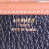 Hermes Nouméa handbag in black and gold leather - Detail D3 thumbnail