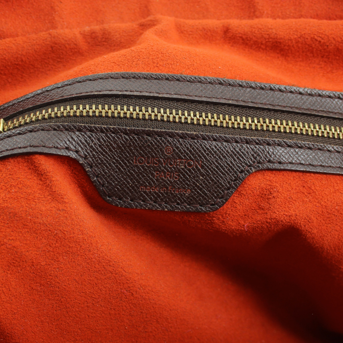 Louis Vuitton Brera Bag in damier canvas and ebony leather - Detail D4