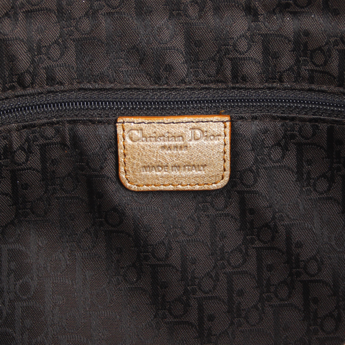 Christian Dior Saddle Bag in pink leather - Detail D3