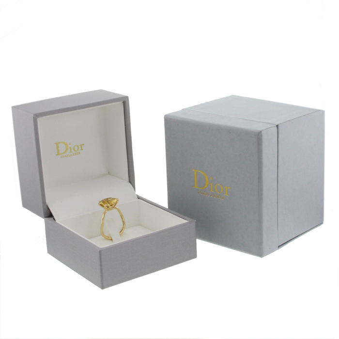 Dior yellow gold, diamond and citrine Oui ring - Detail D2