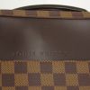 Porta-documentos Louis Vuitton Sabana en lona a cuadros y cuero marrón - Detail D4 thumbnail