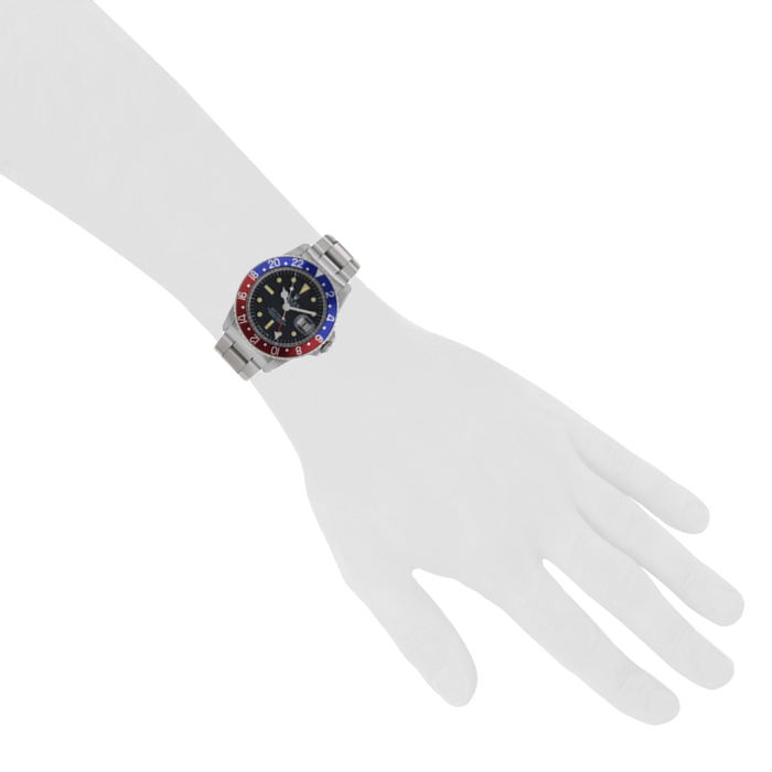 Rolex Oyster Perpetual Gmt in stainless steel Ref : 1675 Circa 1969 - Detail D1